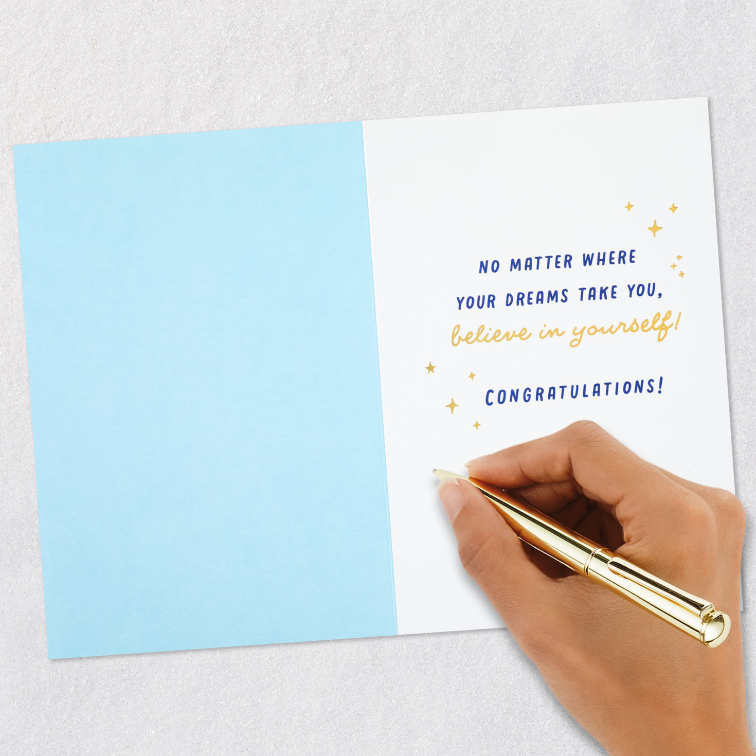 Galaxy of Stars Graduation Card Signing card image number 6