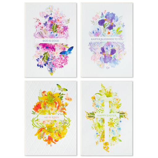 Watercolor Floral Boxed Easter Cards, Pack of 16, 
