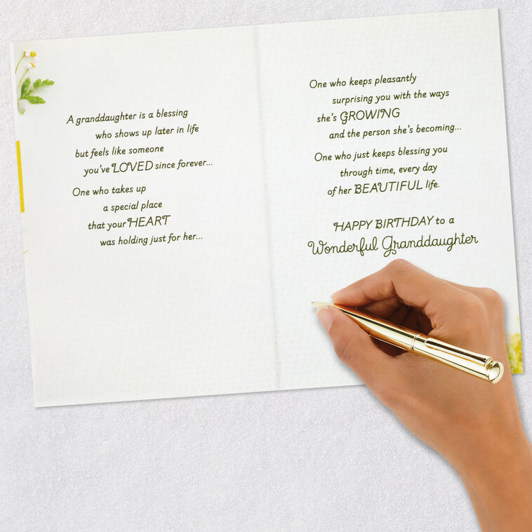 A Unique Kind of Blessing Birthday Card for Granddaughter, , large image number 7