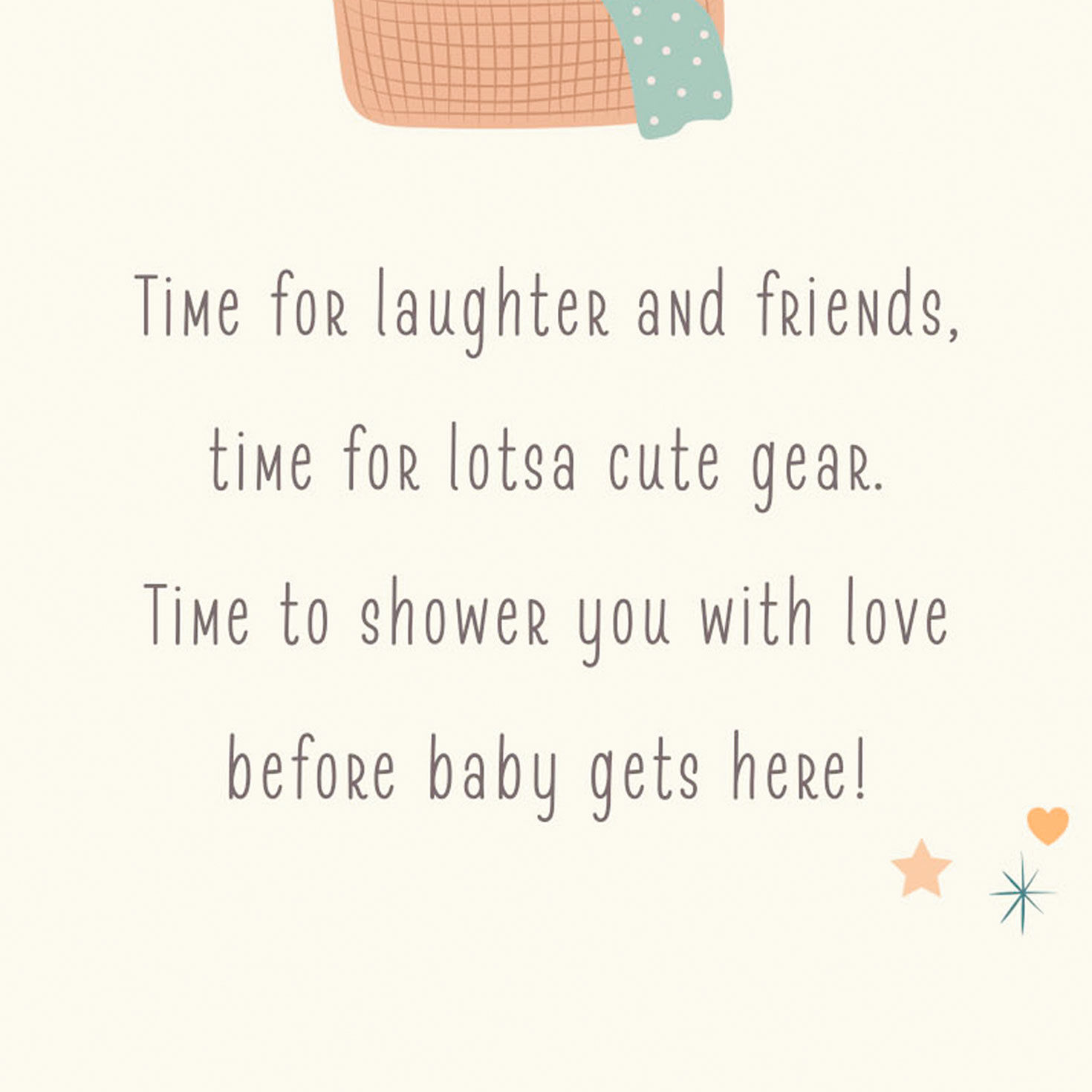 Newborn Items, Toys and Clothes Baby Shower Card Sentiment image number 2