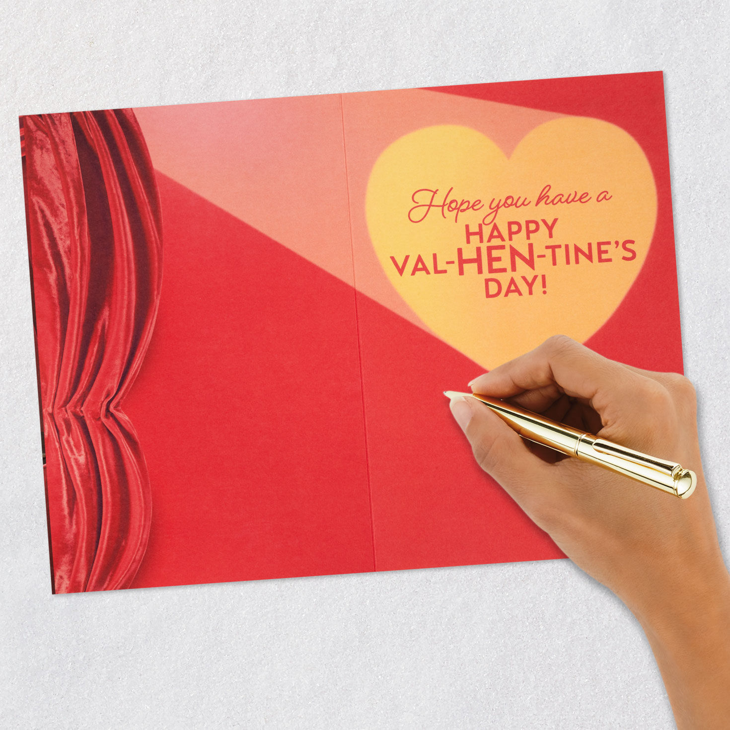 Opera Chickens Funny Musical Valentine's Day Card signing card image number 6