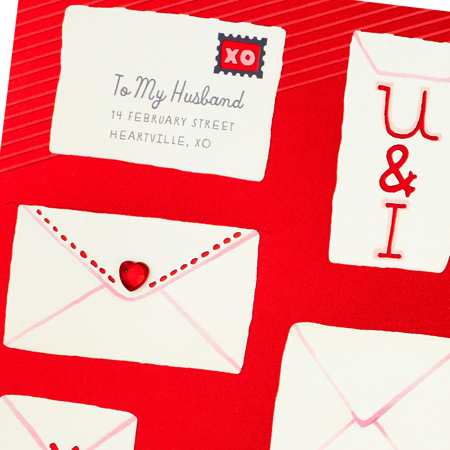 Love Letters Husband Valentine's Day Card card front detail image number 6