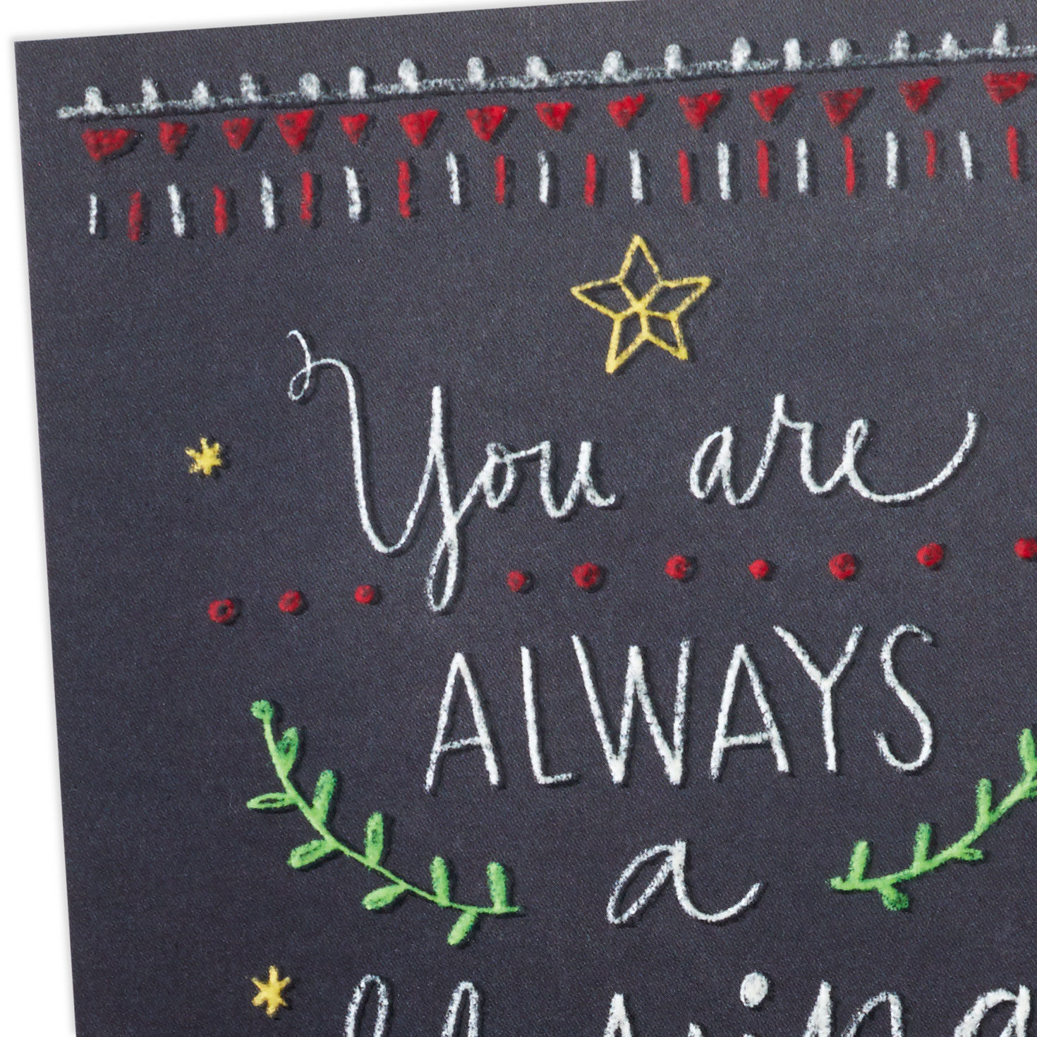 Blackboard Style Money Holder Christmas Cards Cover Detail image number 5