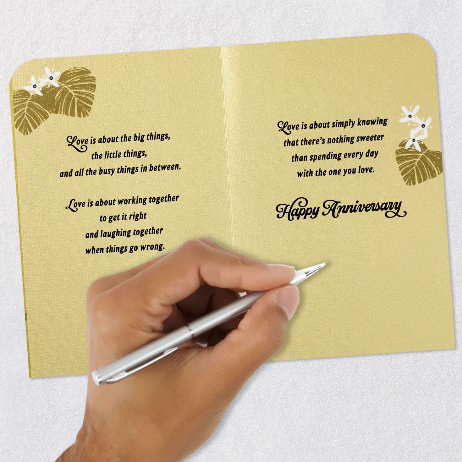 Working and Laughing Together 15th Anniversary Card - Greeting