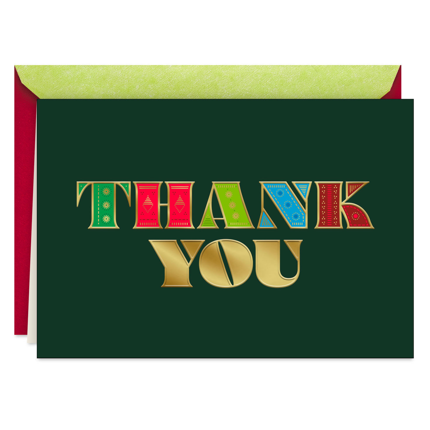 Grateful All Year Long Christmas Thank You Card