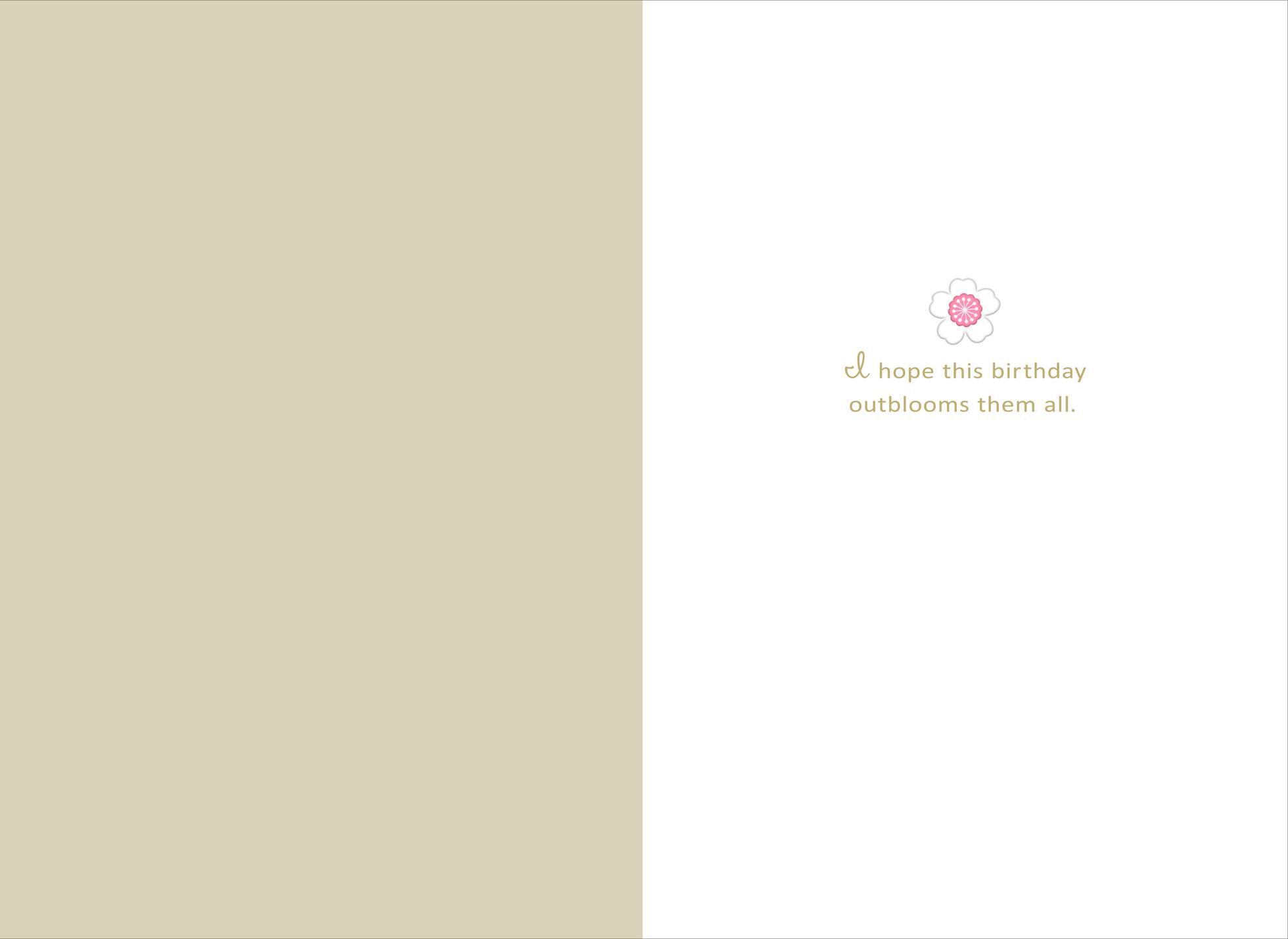 Flowers and Butterflies Birthday Card