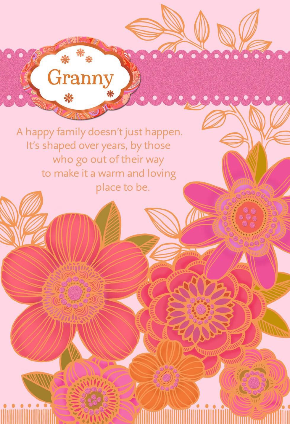 Special Names for Grandma with Personalization Stickers Birthday Card