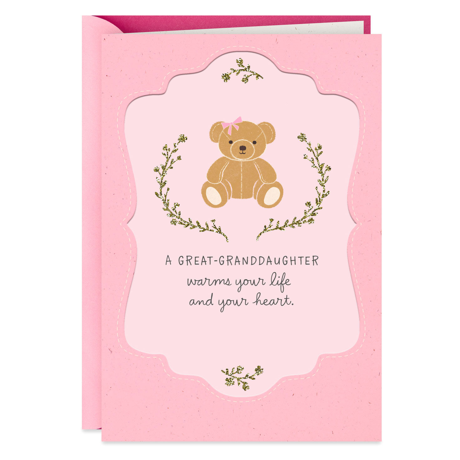 Prelude New Baby Card ~ On The Birth Of Your Lovely Granddaughter ~ Baby Bear Card For The New Grandparents Size 20cm x 14cm 