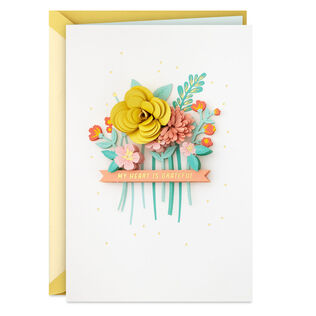 My Heart Is Grateful Thank You Card