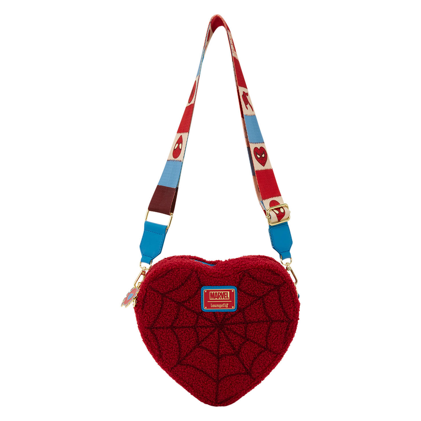 Loungefly Marvel Spider-Man Heart-Shaped Crossbody Bag for only USD 70.00 | Hallmark