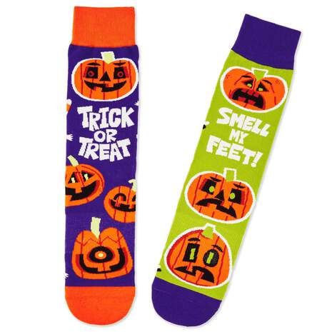Halloween Smell My Feet Toe of a Kind Novelty Socks, , large