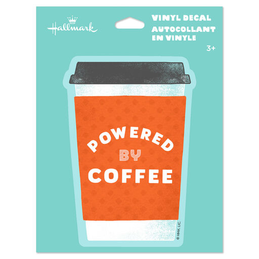 Powered By Coffee Vinyl Decal, 