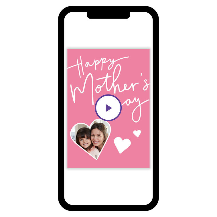 Pink Hearts Mother's Day eCard
