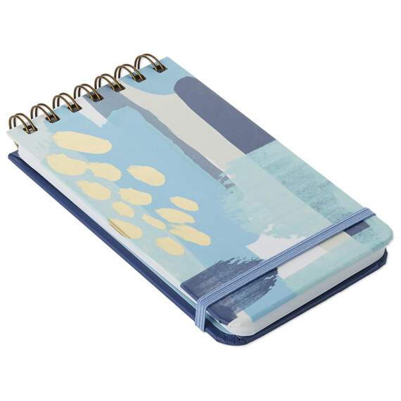 Blue Brush Strokes Steno Notebook, , large image number 1