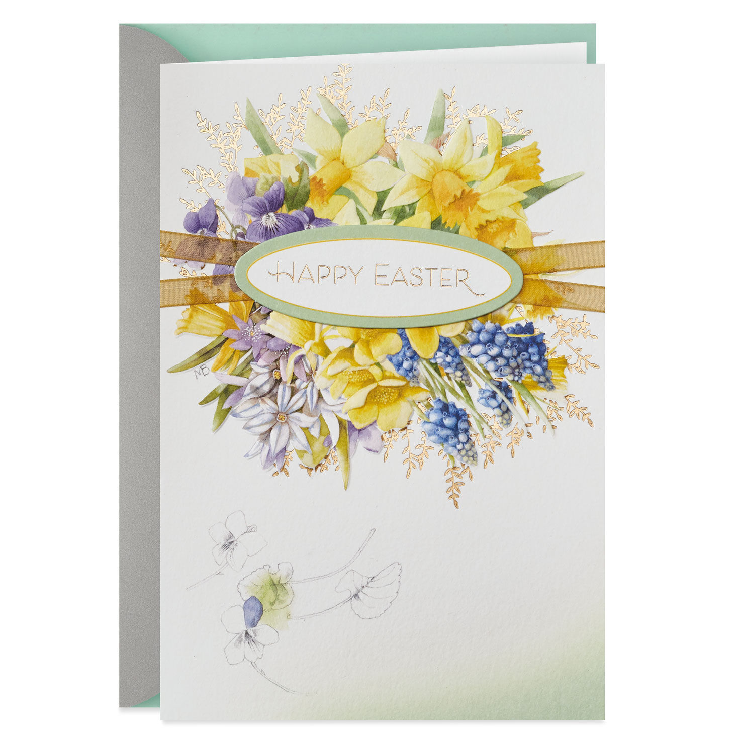 Marjolein Bastin Springtime Flower Bouquet Easter Card