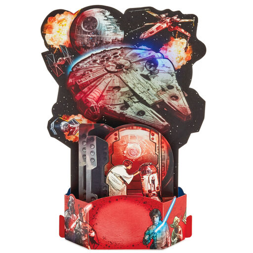 Star Wars™ Galaxy Musical 3D Pop-Up Birthday Card With Light, 