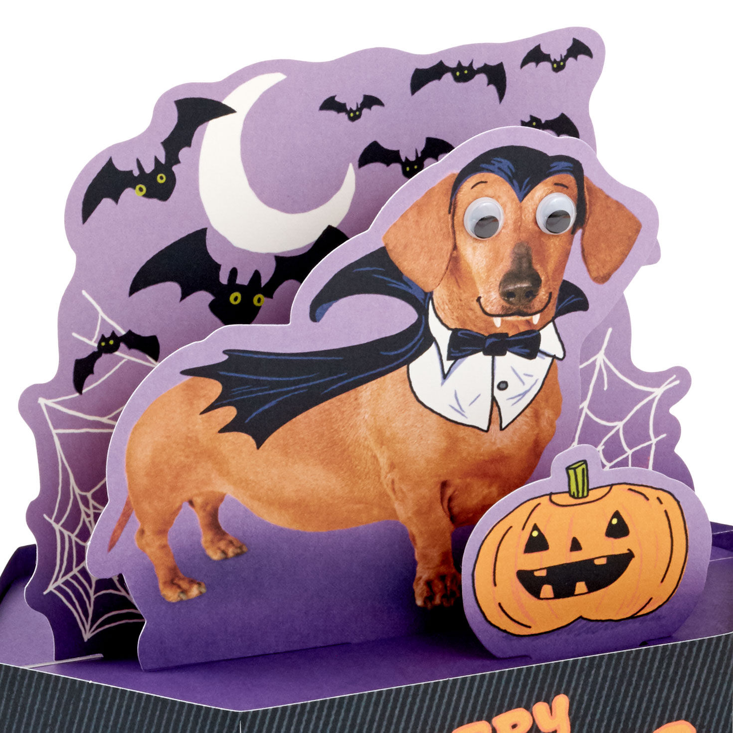 Happy Hallowiener Vampire Dog Funny 3D Pop-Up Halloween Card for only USD 7.99 | Hallmark