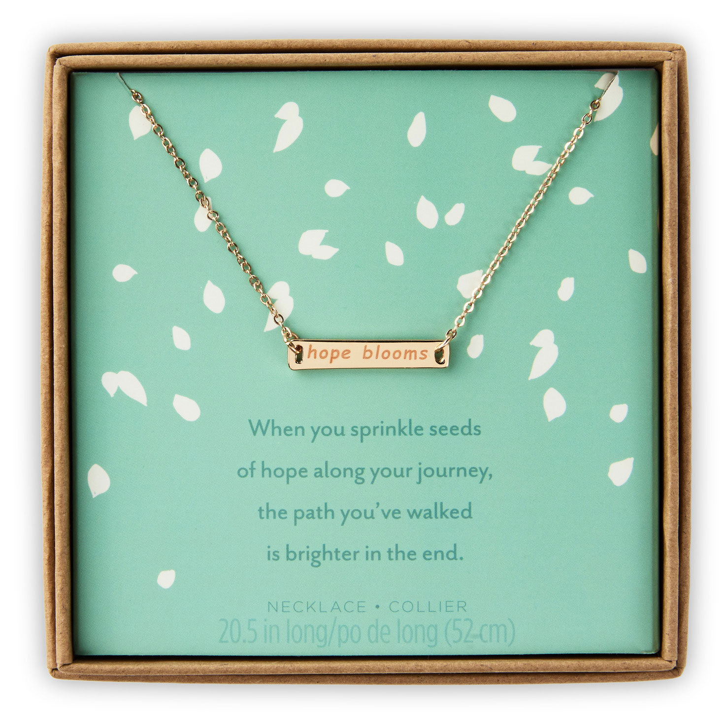 Hope Blooms Gold Metal Necklace for only USD 28.99 | Hallmark