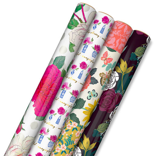 Fresh Florals Wrapping Paper Collection, 