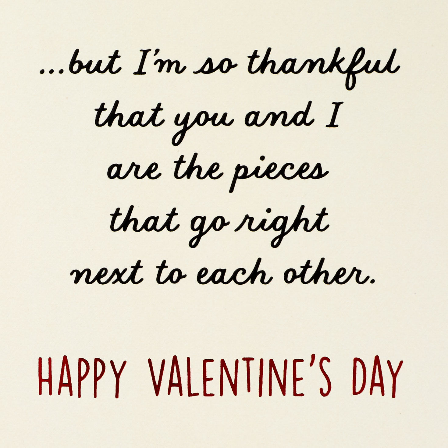 Heart Puzzle Pieces Husband Valentine's Day Card sentiment image number 2