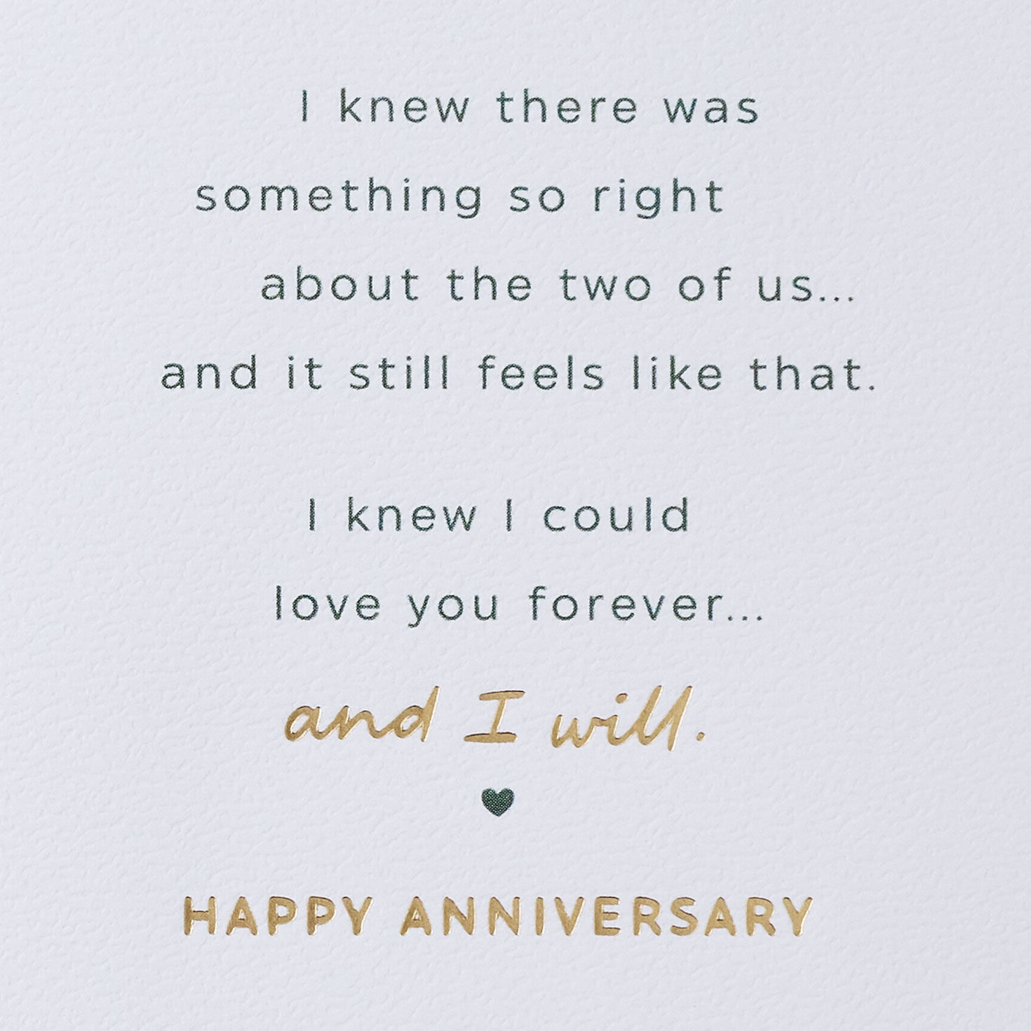 Two Hearts Romantic Anniversary Card for Spouse Sentiment image number 3