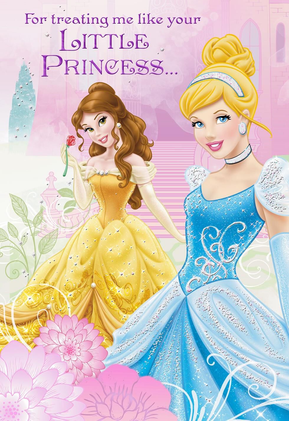 Disney Princesses Father's Day Card from Granddaughter
