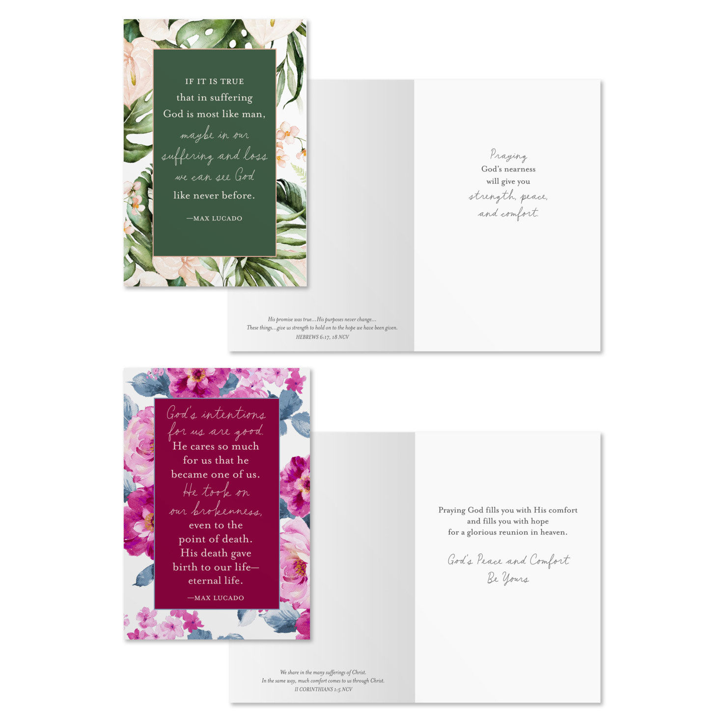 Max Lucado DaySpring Sympathy Cards Assortment Card Front with Sentiment image number 4