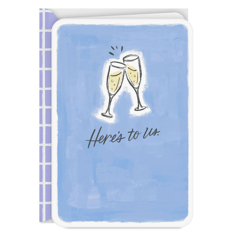 Here's to Us Blank Love Card