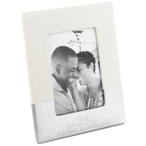 25 Years Together Ceramic Picture Frame, 5x7, 