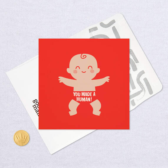 You Made a Human New Baby Card, , large image number 5