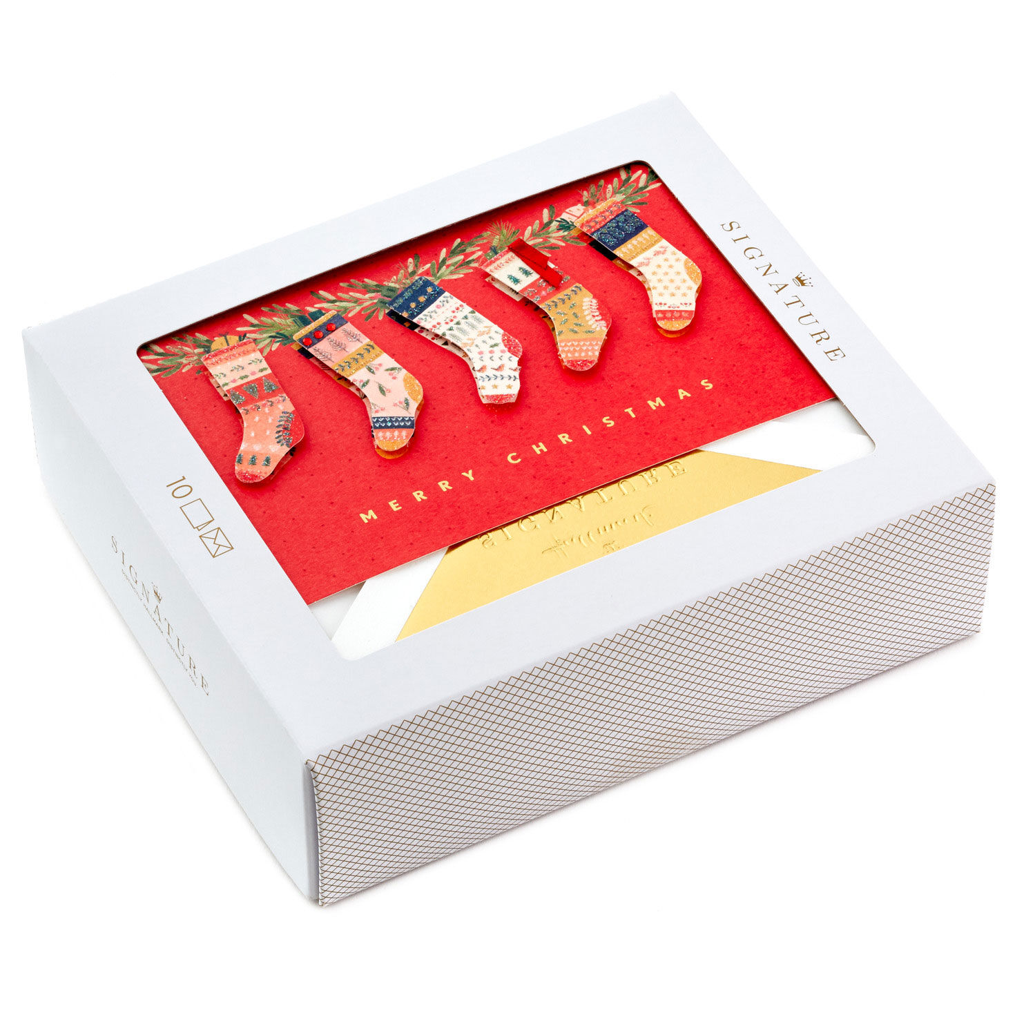 Colorful Stockings Boxed Christmas Cards, Pack of 10 for only USD 24.99 | Hallmark