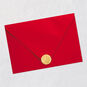 Red Door with Wreath Christmas Card Envelope Back with Seal image number 8