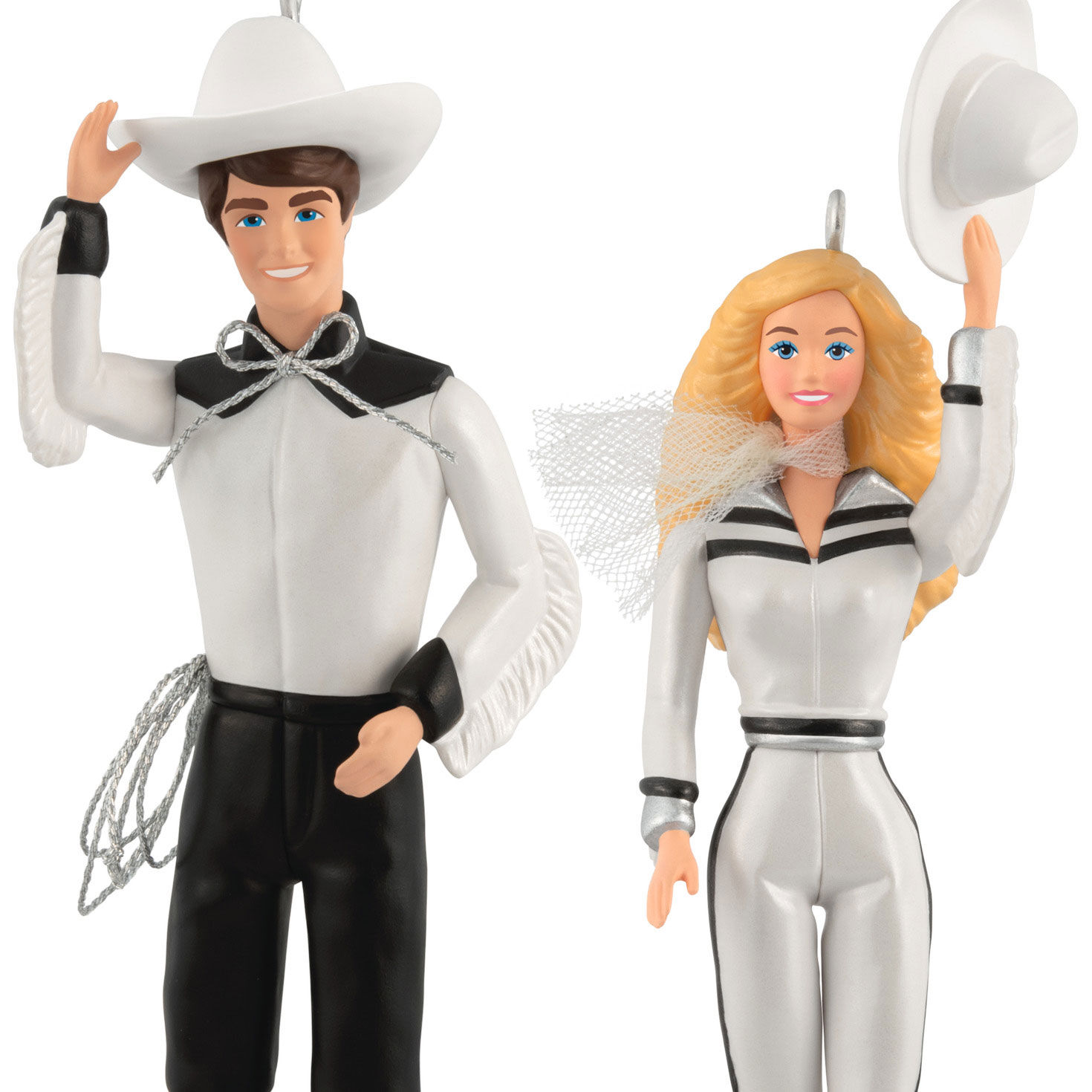 Barbie and Ken Western Stars Keepsake Ornaments closeup view image number 5