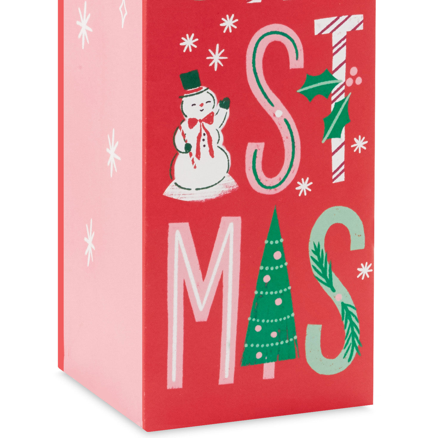 Assorted Red and Green Christmas-Patterned Wine Bags back image number 6