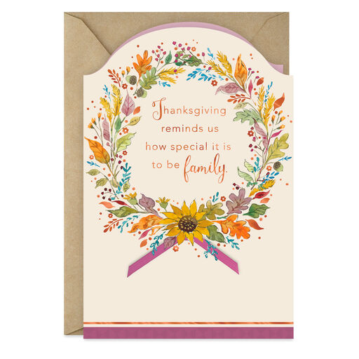 How Special It Is to Be Family Thanksgiving Card, 