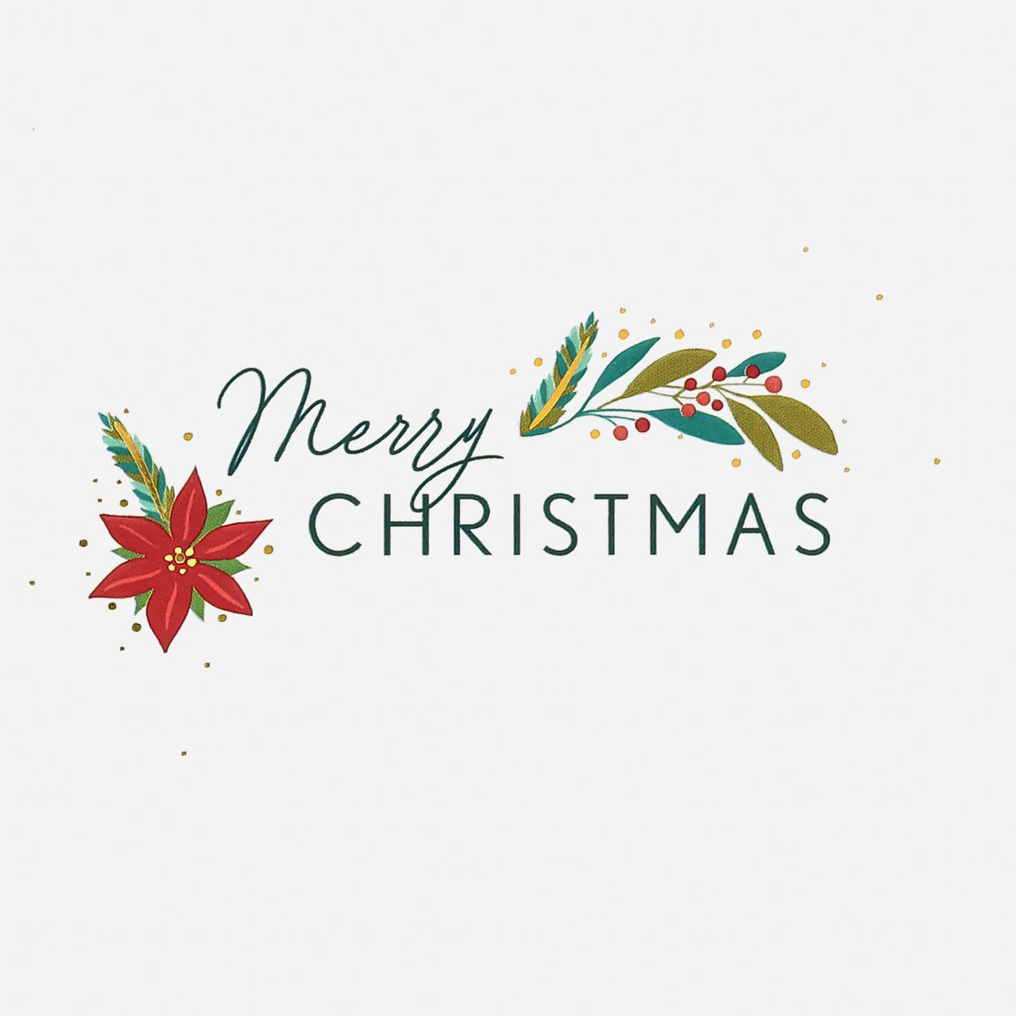 Botanical Floral Green Mom Christmas Card Sentiment image number 3
