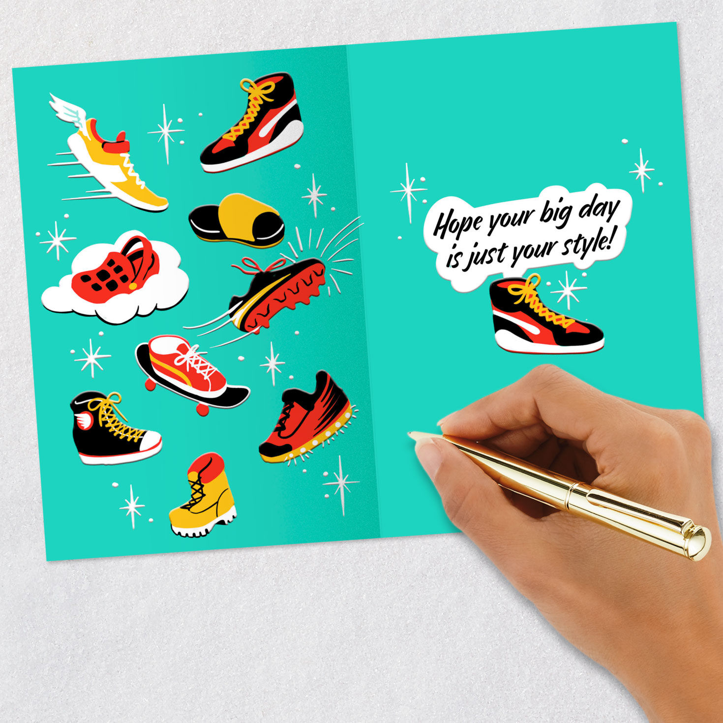 Shoe Graphics Kids Birthday Card Signing card image number 6