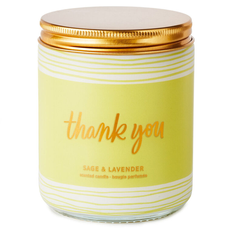 Thank You Scented Single-Wick Jar Candle, 7 oz.
