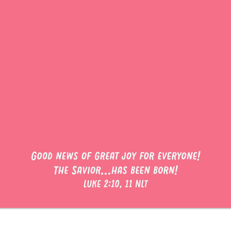 Red and Green Heart Goddaughter Christmas Card scripture image number 3