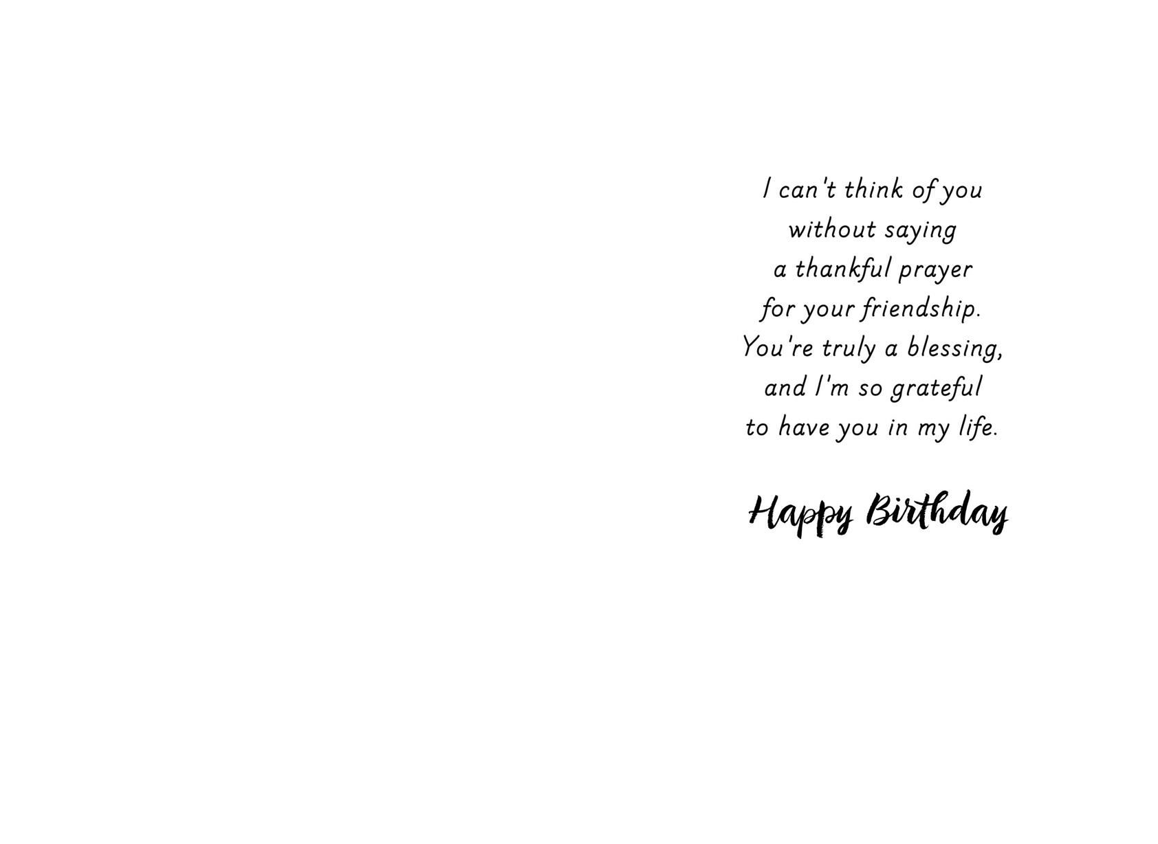 Birds and Flowers Friend Birthday Card