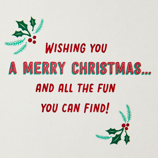 Hallmark Channel Christmas Movie Bingo Christmas Card, 