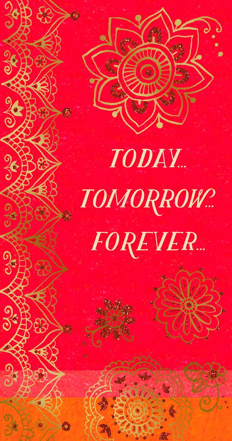 Today, Tomorrow, Forever Money Holder Wedding Card