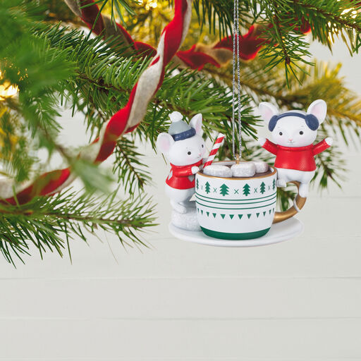 Merry Mice With Hot Cocoa Ornament, 
