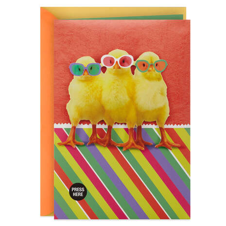 Chicken Dance Musical Easter Card With Motion, , large