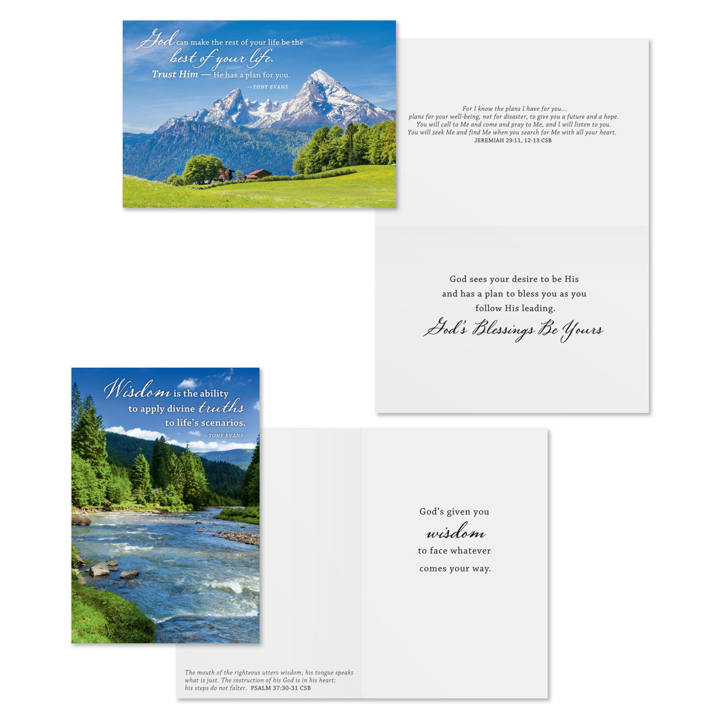 Tony Evans DaySpring Encouragement Cards Assortment Card Front with Sentiment image number 3