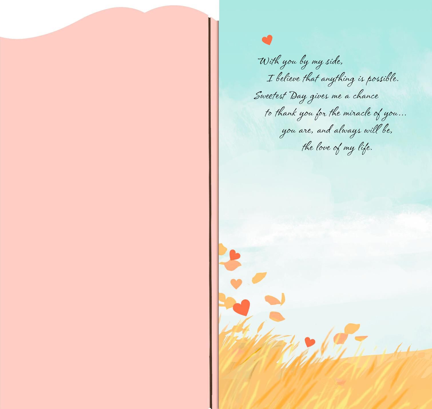 Blue Sky Day Romantic Sweetest Day Card