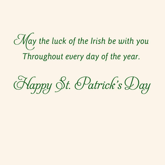 Luck of the Irish St. Patrick's Day Card, , large image number 2