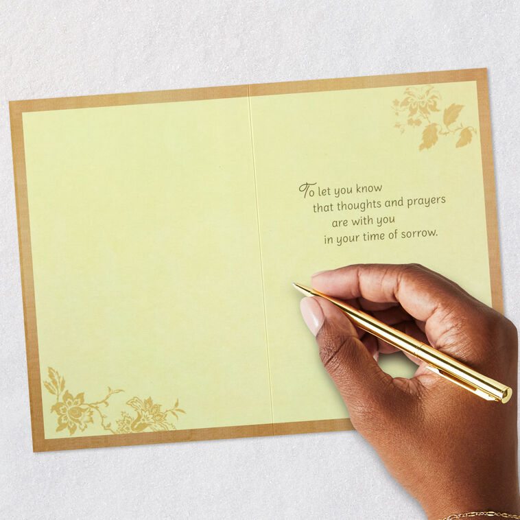 Our Thoughts and Prayers Are With You Sympathy Card Our Thoughts and Prayers Are With You Sympathy Card