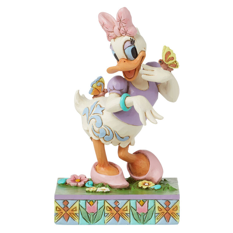 Jim Shore Disney Daisy Duck With Butterflies Figurine, 5"