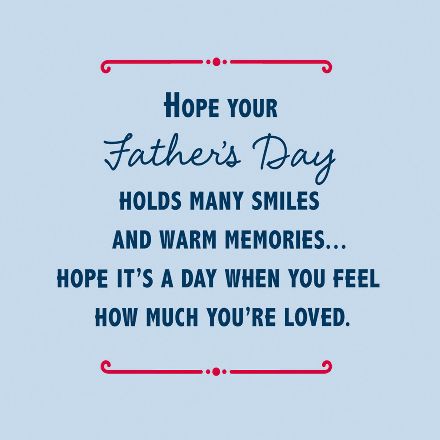 Gold Placard on Blue Plaid Happy Father's Day Card Sentiment image number 2
